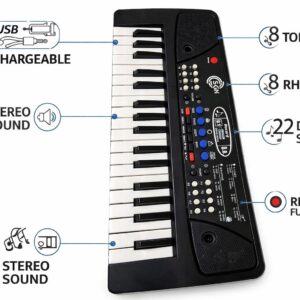 Kids Electronic Musical Keyboard with Microphone | Learning Piano Toy for Children