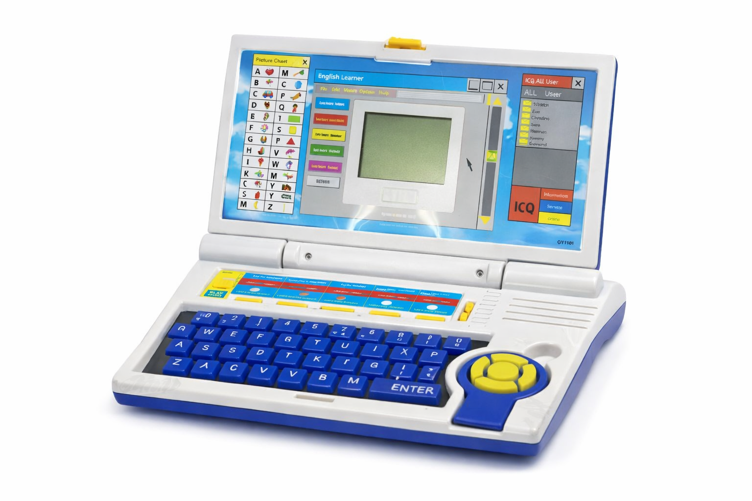 Kids English Learning Laptop Toy | Interactive Alphabet, Words & Spelling | Educational Computer Toy for Kids (3+ Years)