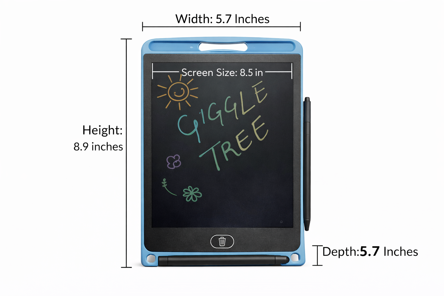 Kids LCD Writing Tablet 8.5 Inch | Reusable Drawing & Writing Board | Digital Writing Pad for Kids