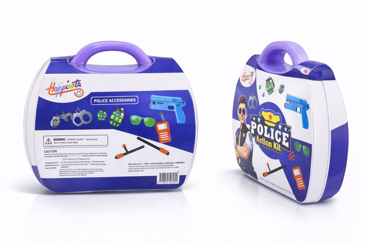 Kids Police Action Play Set with Carry Case – Pretend Police Role Play Toy for Kids (3+ Years) - Image 4