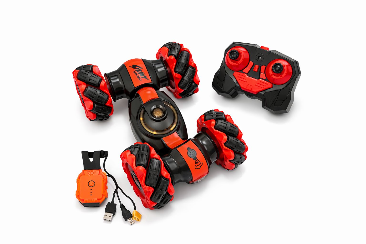 RC Stunt Car 360° Double-Sided Rotating Toy with Remote Control for Kids