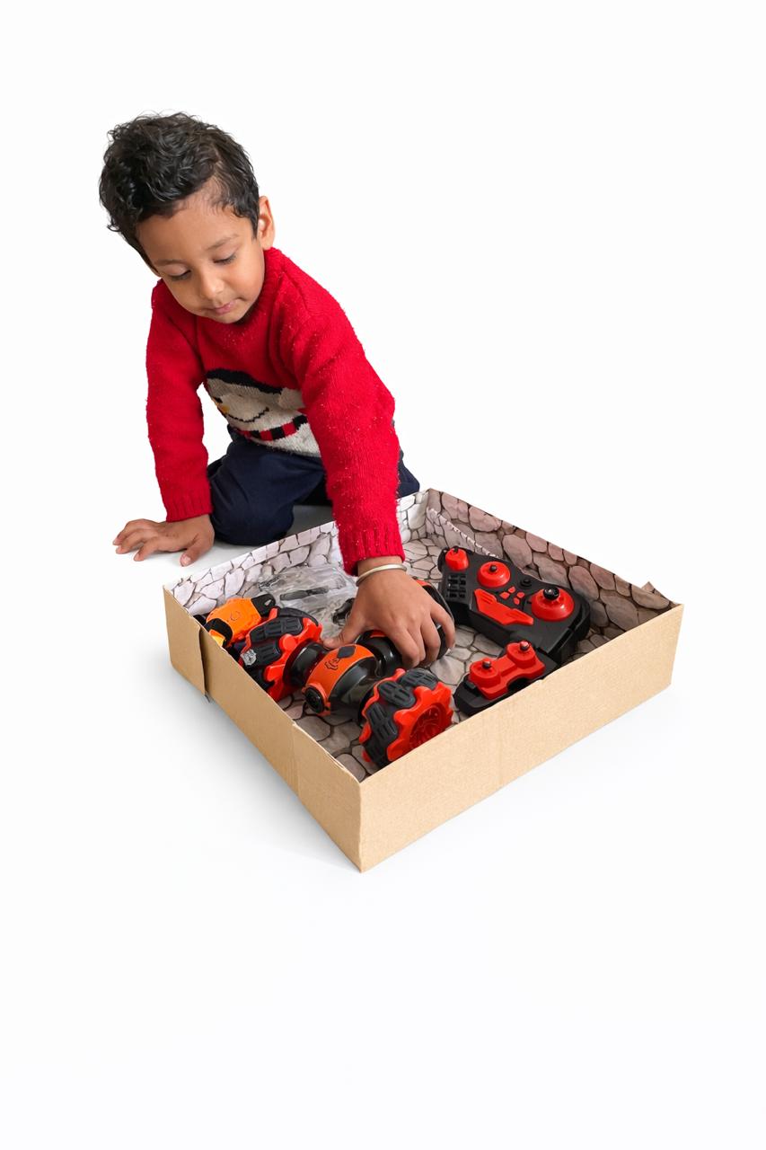 RC Stunt Car 360° Double-Sided Rotating Toy with Remote Control for Kids - Image 3